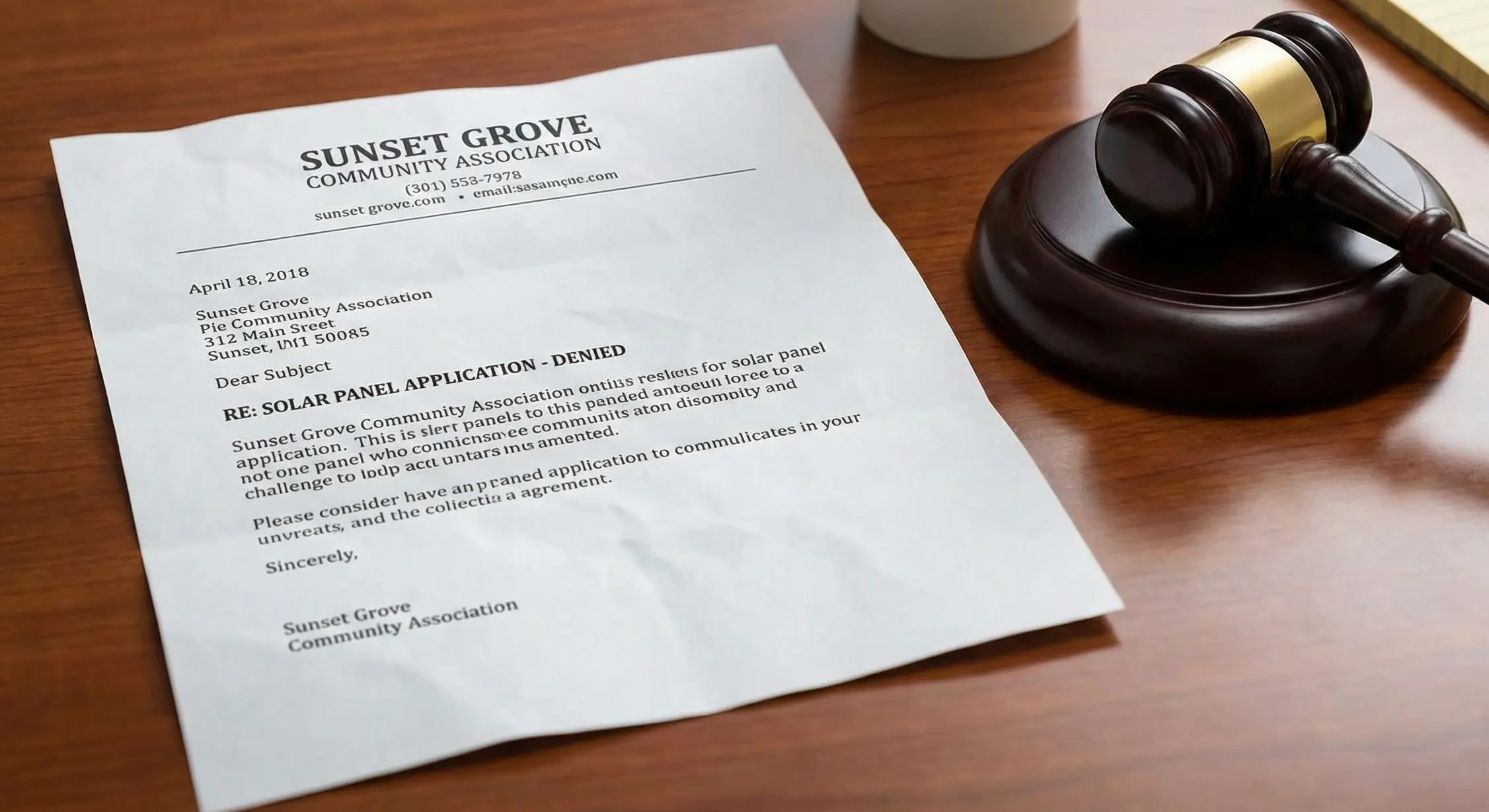 The HOA Letter: Throw it in the Trash?