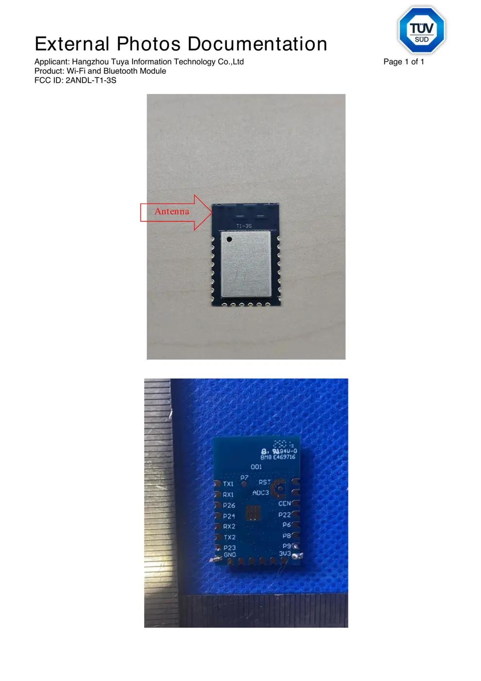 3S Reset & Teardown (FCC ID 2ANDL-T1-3S)