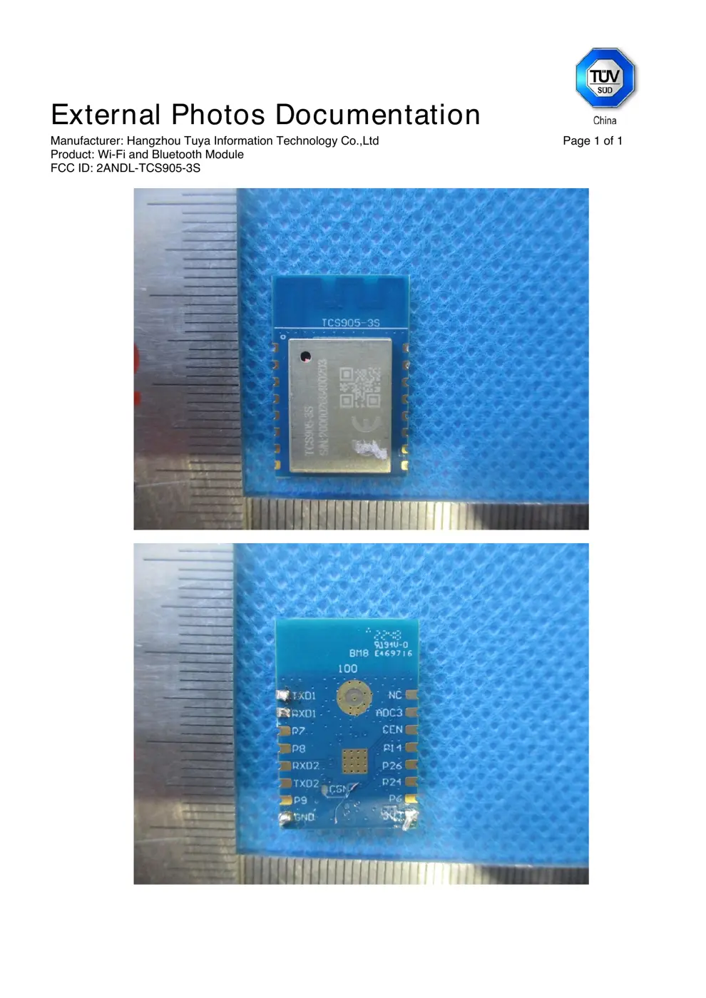 3S Reset & Teardown (FCC ID 2ANDL-TCS905-3S)