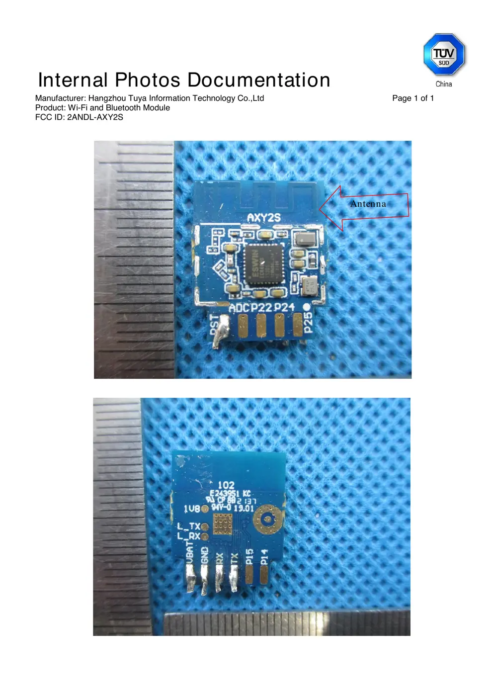AXY2S Reset & Teardown (FCC ID 2ANDL-AXY2S)