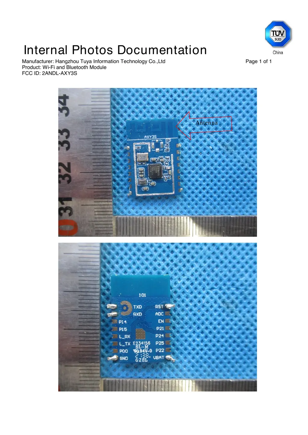 AXY3S Reset & Teardown (FCC ID 2ANDL-AXY3S)