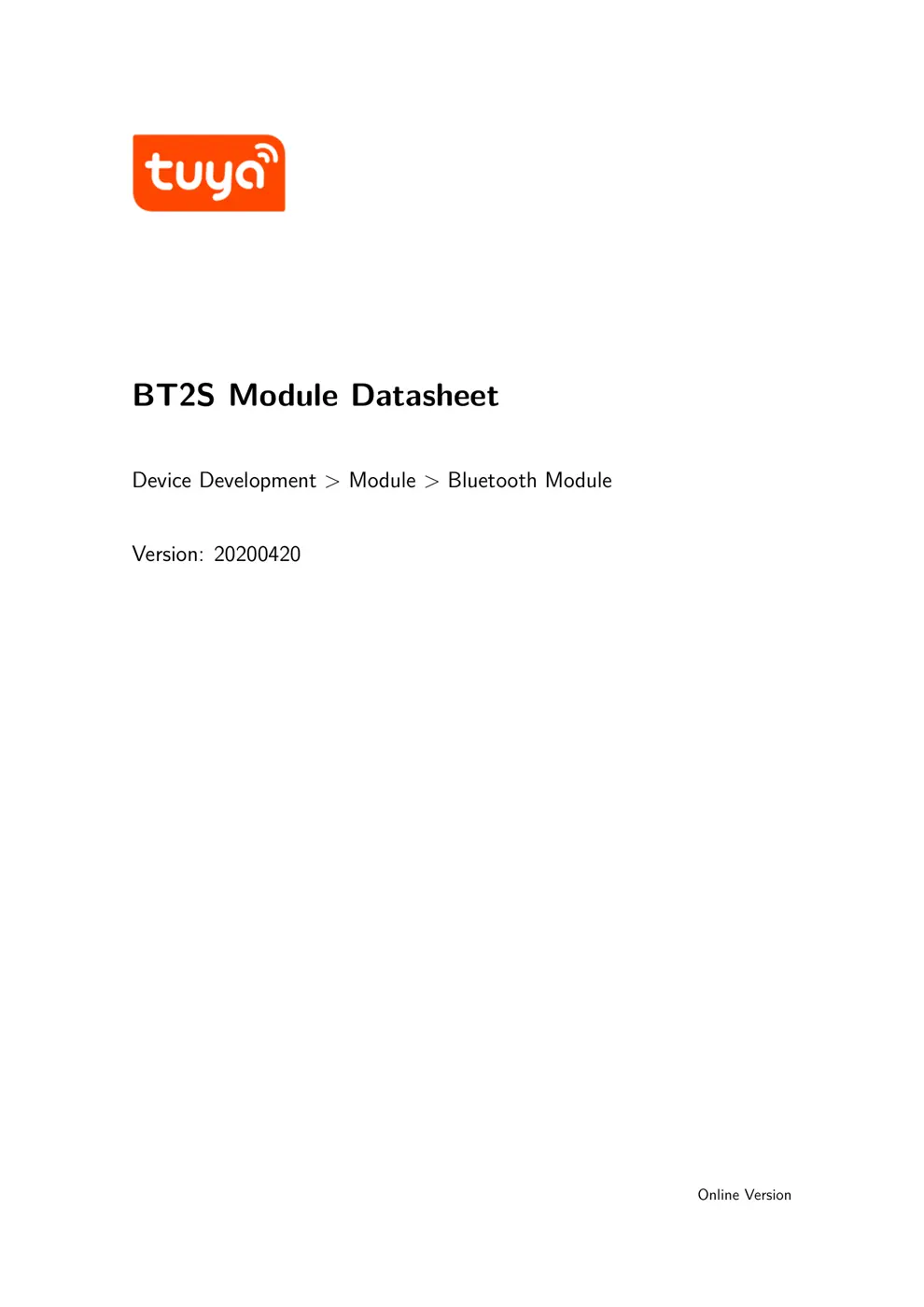 BT2S Manual
