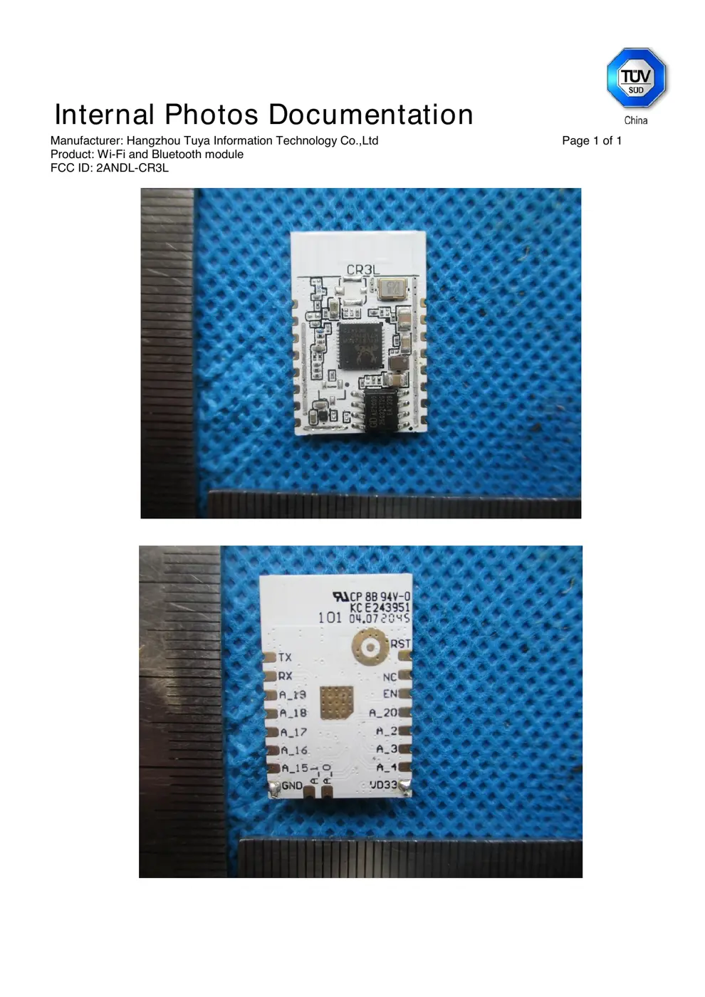 CR3L Reset & Teardown (FCC ID 2ANDL-CR3L)