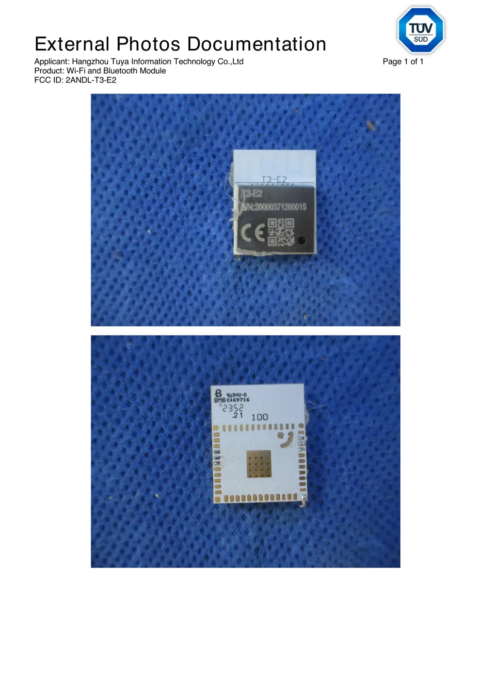 E2 Reset & Teardown (FCC ID 2ANDL-T3-E2)