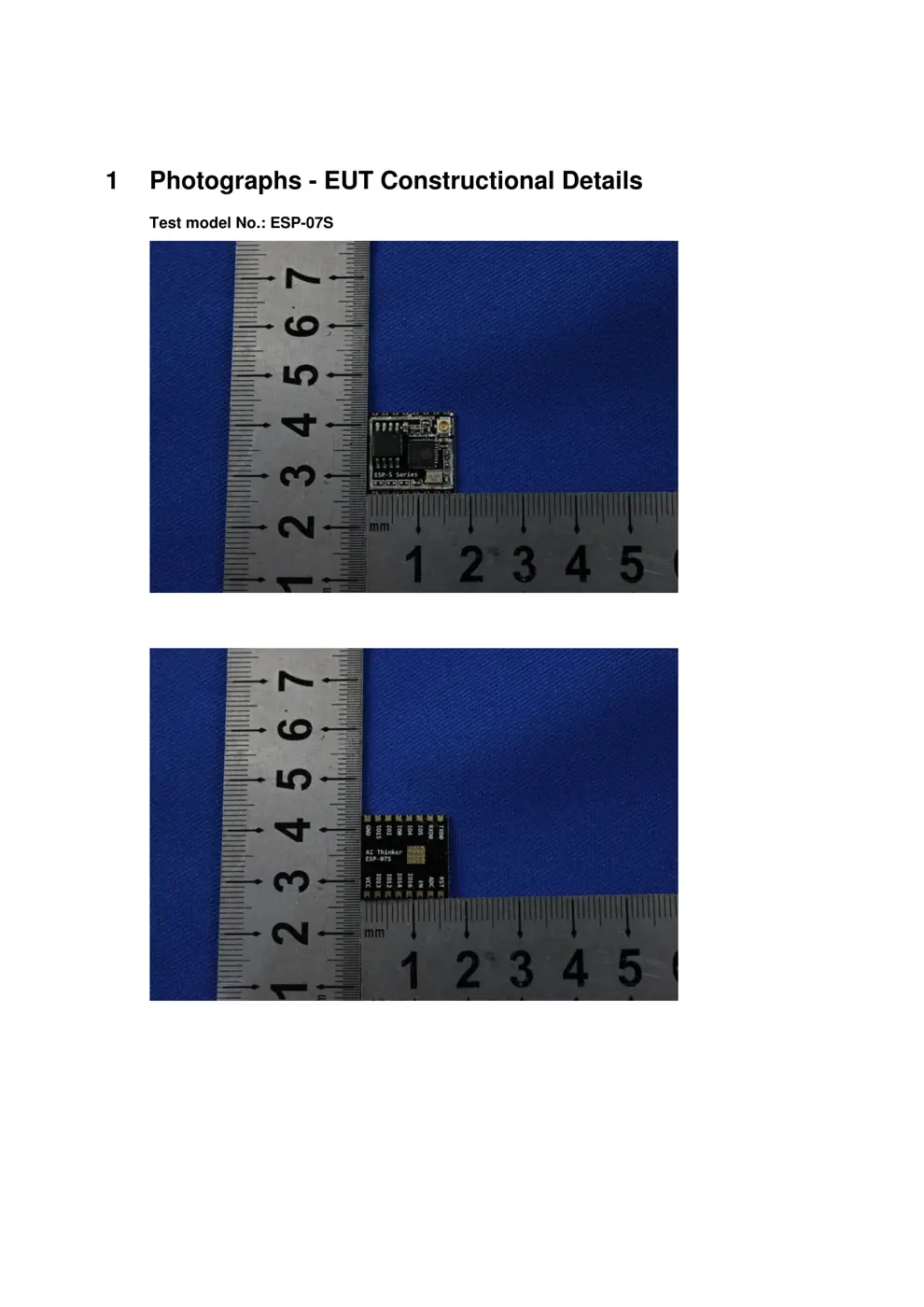 ESP07S Reset & Teardown (FCC ID 2AHMR-ESP07S)