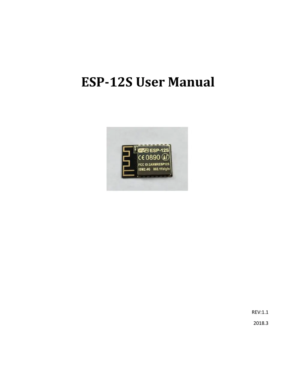 ESP12S Manual