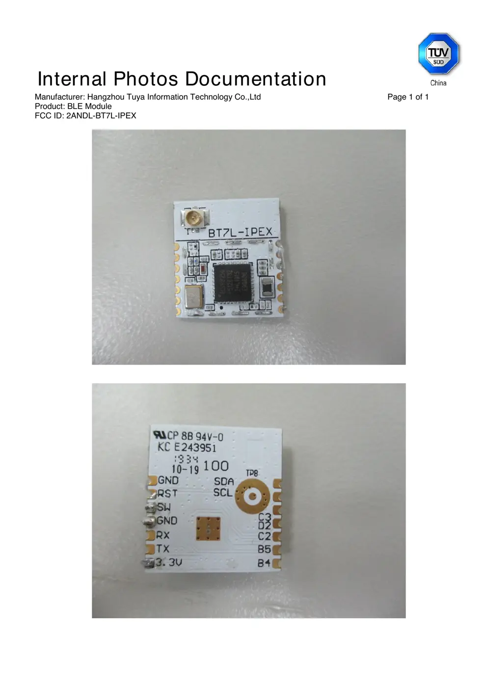 IPEX Reset & Teardown (FCC ID 2ANDL-BT7L-IPEX)