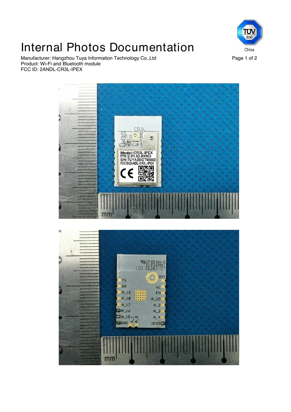 IPEX Reset & Teardown (FCC ID 2ANDL-CR3L-IPEX)