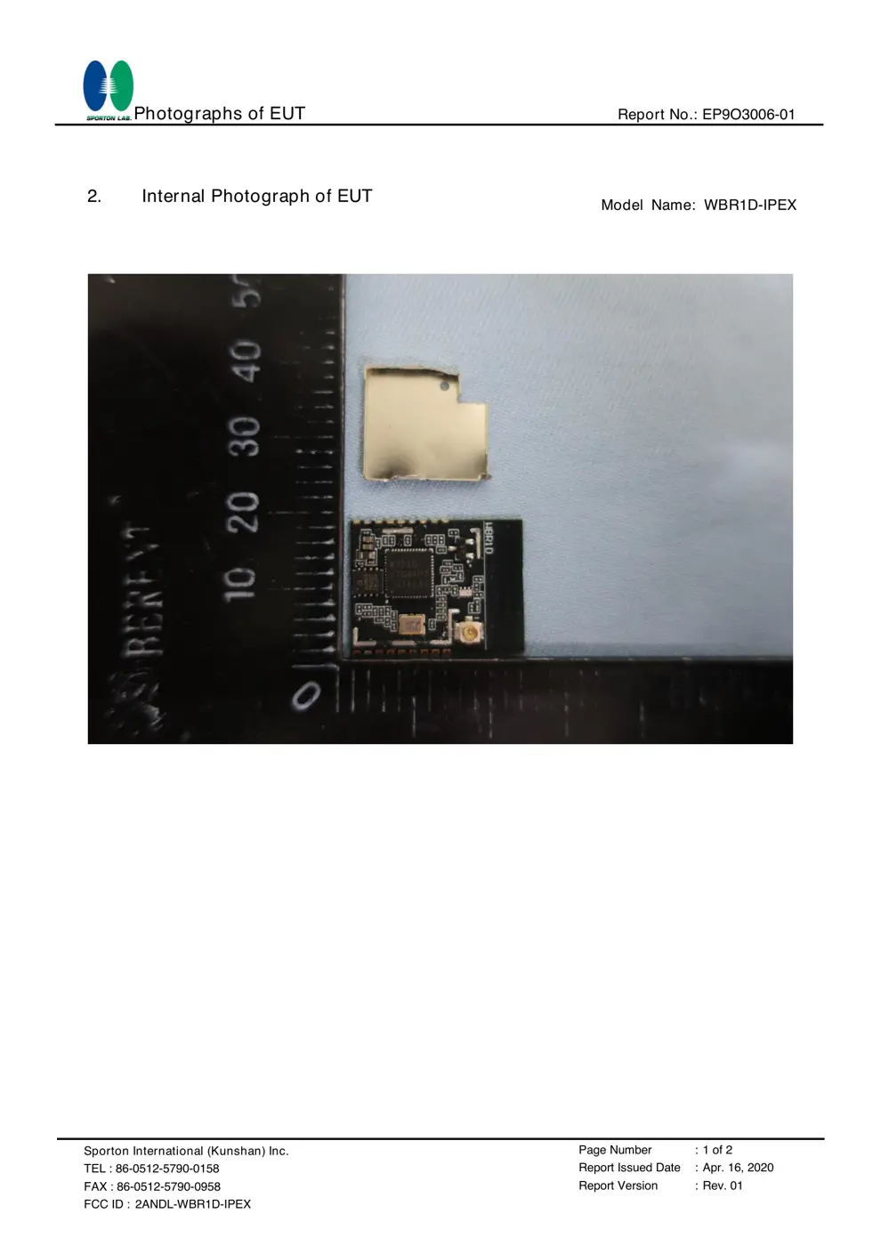 IPEX Reset & Teardown (FCC ID 2ANDL-WBR1D-IPEX)
