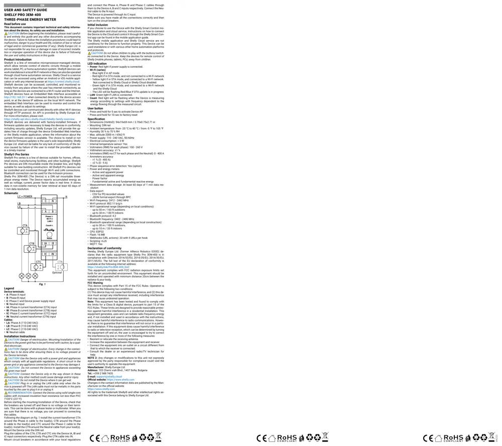 SHELLYPRO3EMS Manual