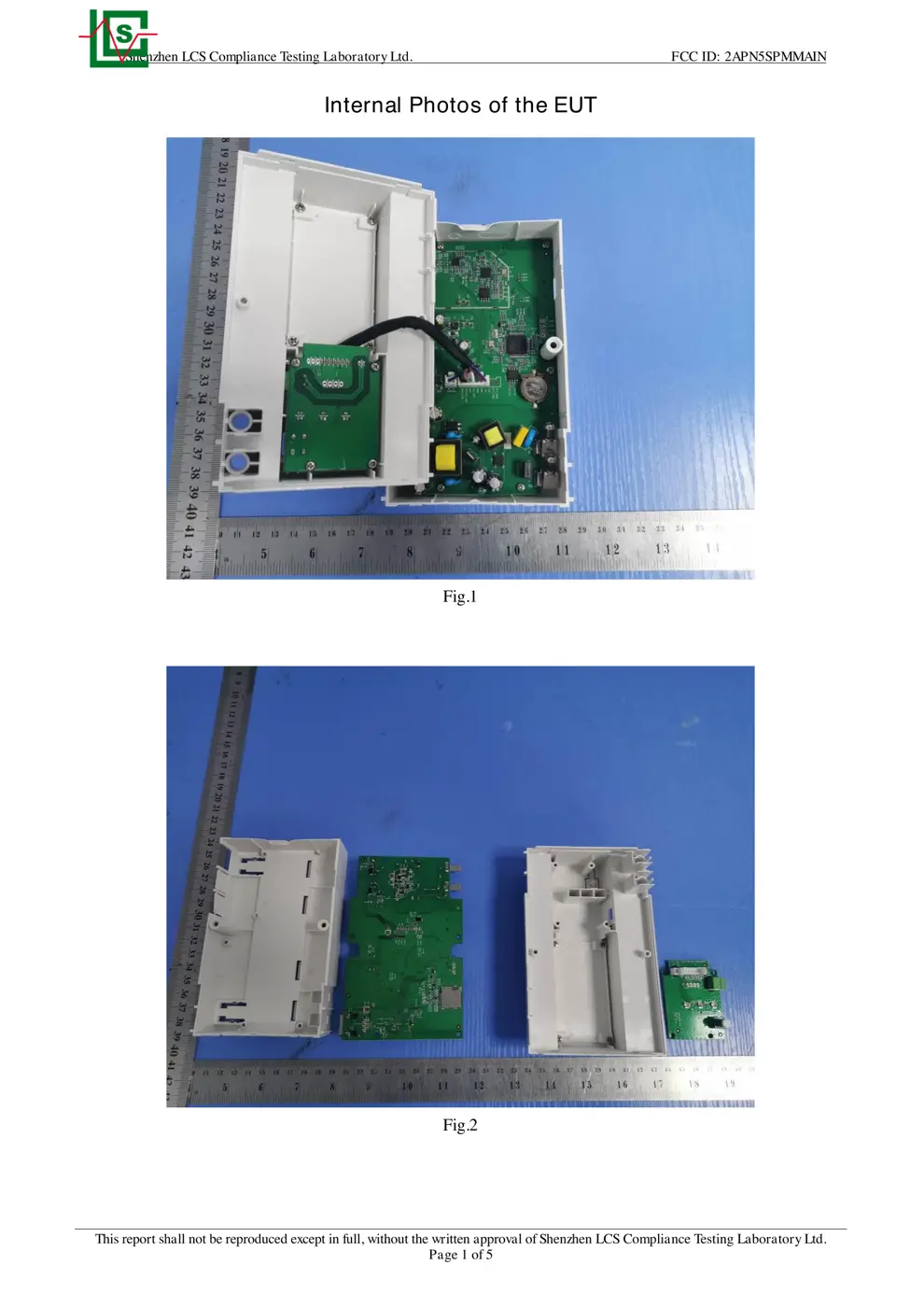 SPMMAIN Reset & Teardown (FCC ID 2APN5SPMMAIN)
