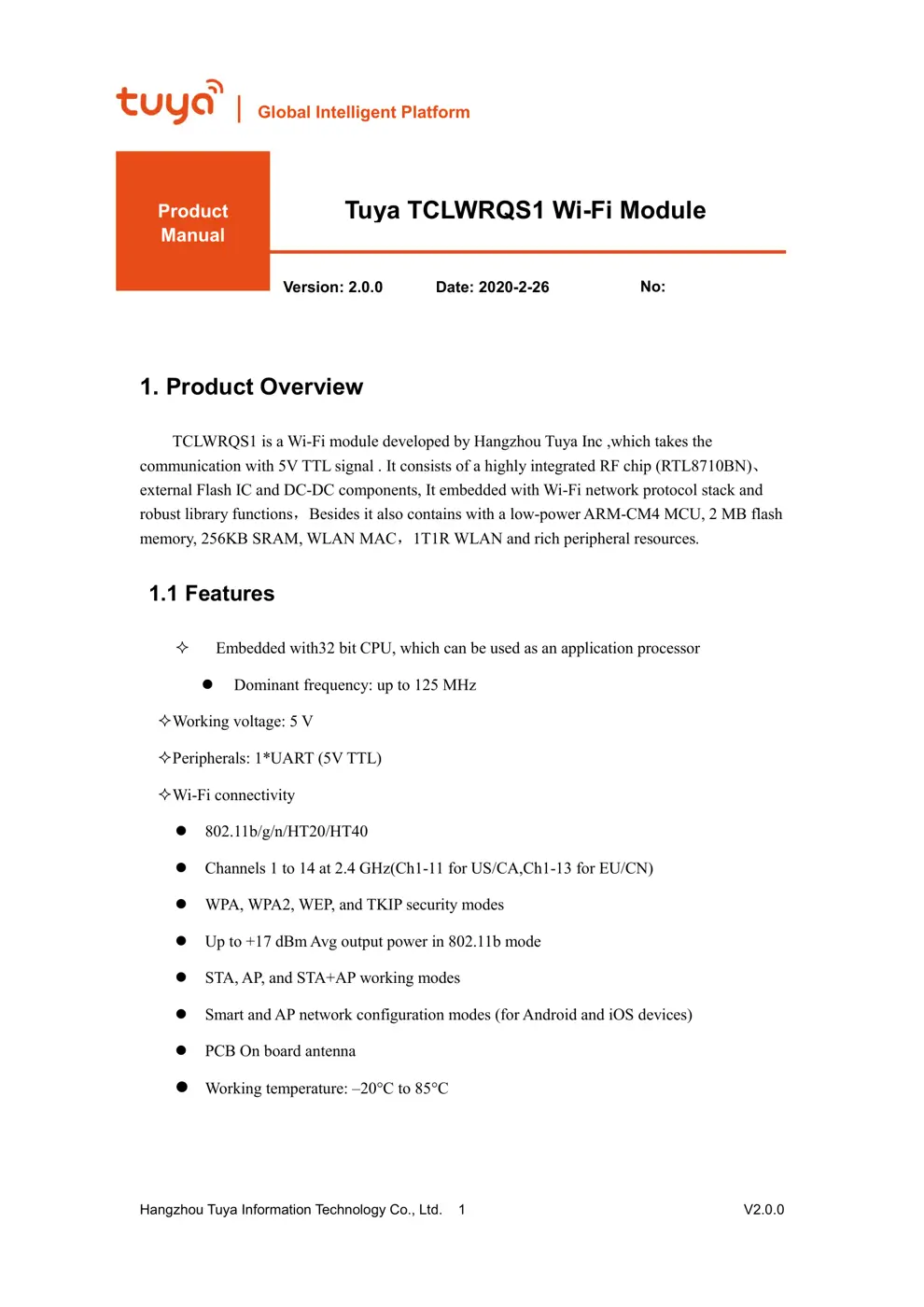 TCLWRQS1 Manual