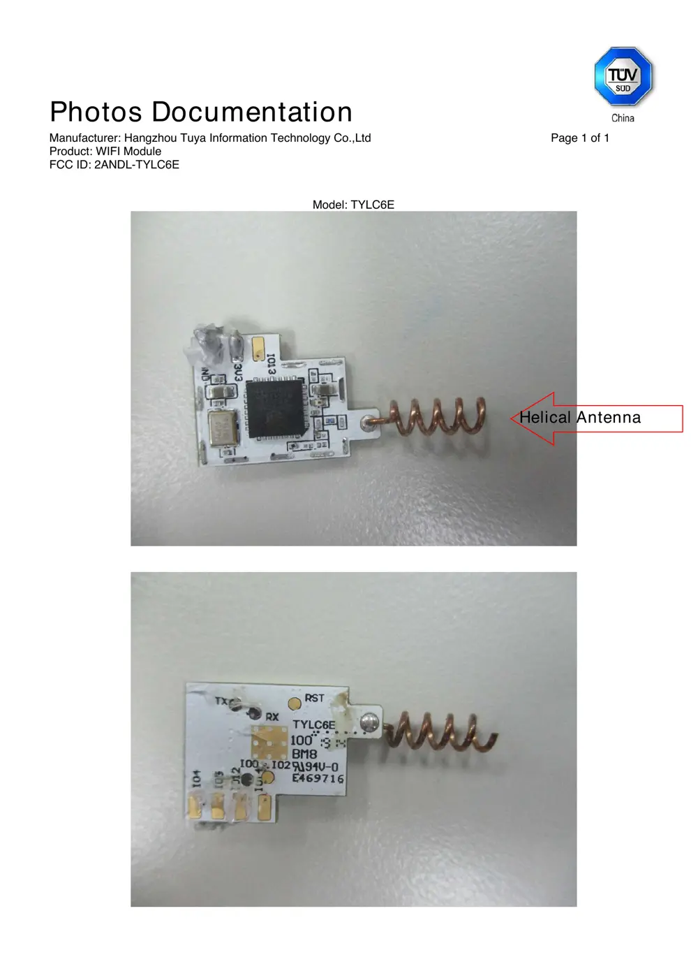 TYLC6E Reset & Teardown (FCC ID 2ANDL-TYLC6E)