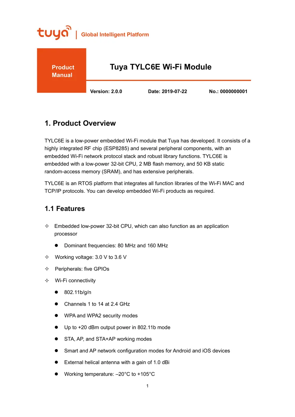 TYLC6E Manual