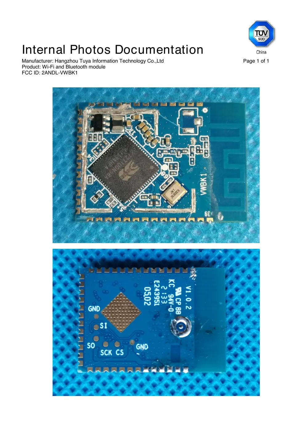 VWBK1 Reset & Teardown (FCC ID 2ANDL-VWBK1)
