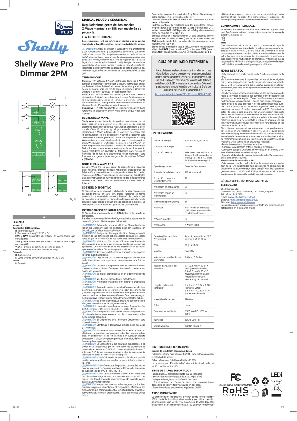 WAVEPRODIMMER Manual