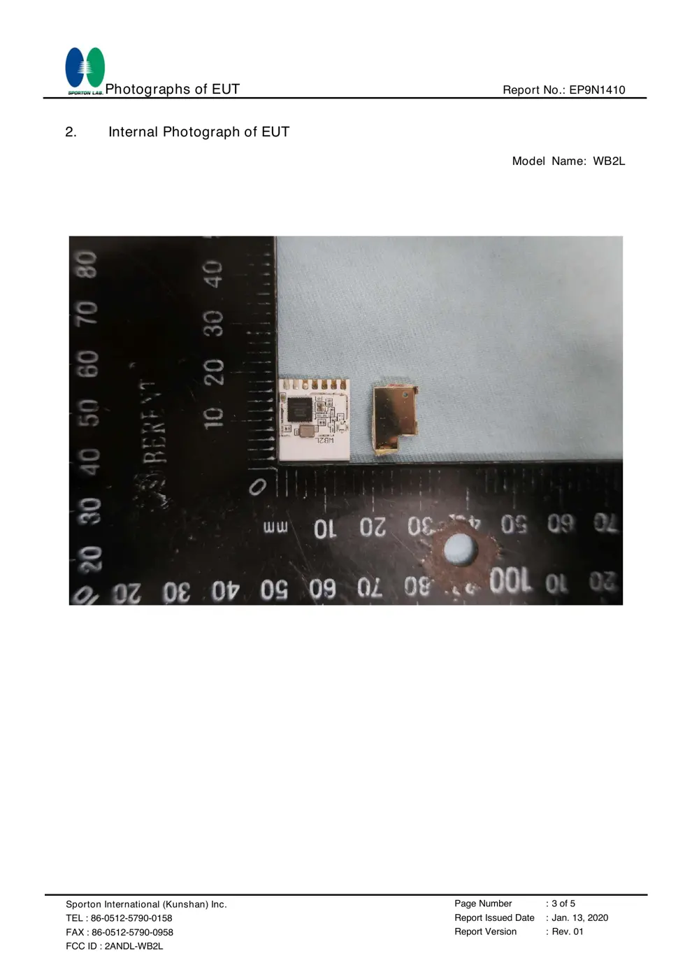 WB2L Reset & Teardown (FCC ID 2ANDL-WB2L)