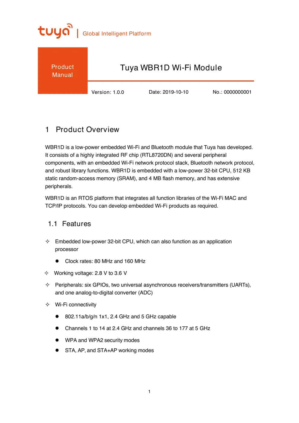 WBR1D Manual