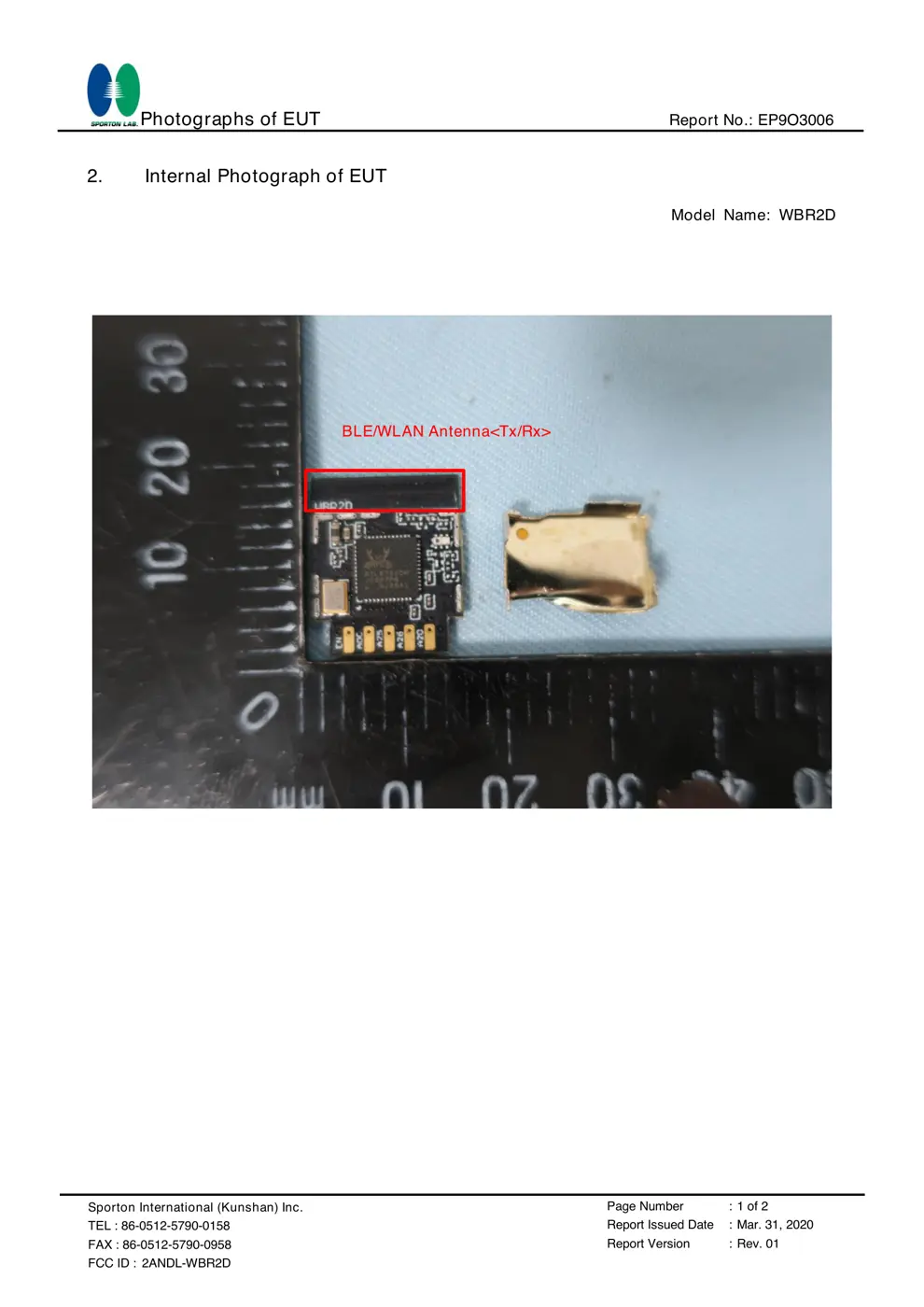 WBR2D Reset & Teardown (FCC ID 2ANDL-WBR2D)