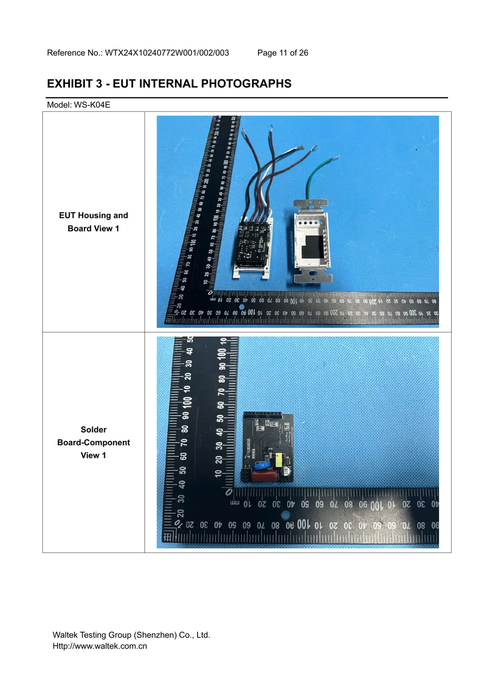WSK02E Reset & Teardown (FCC ID 2AKIT-WSK02E)