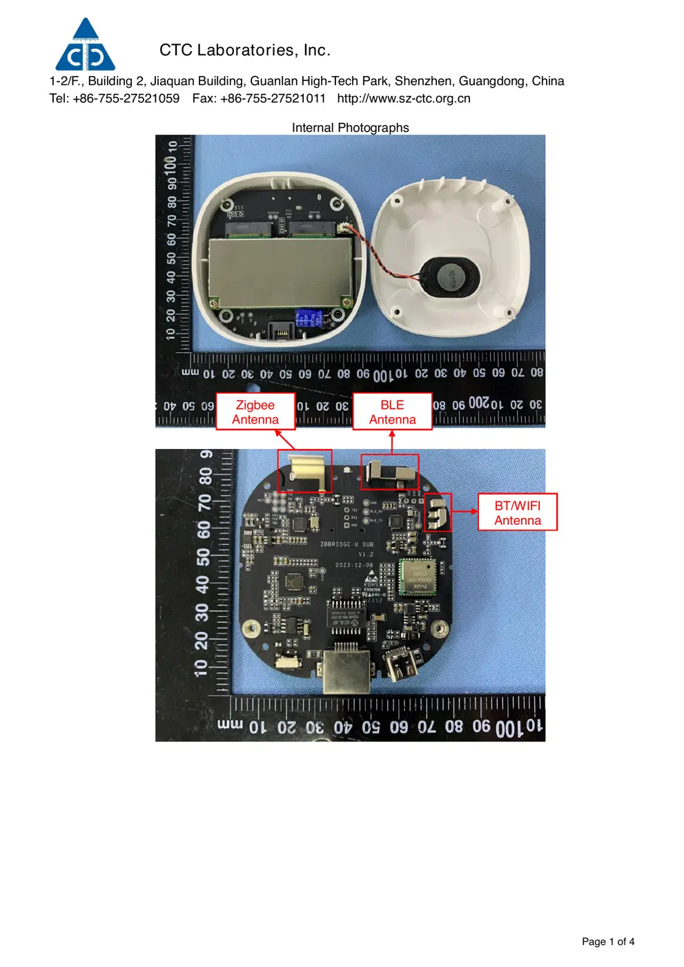 ZBBRIDGEU Reset & Teardown (FCC ID 2APN5ZBBRIDGEU)