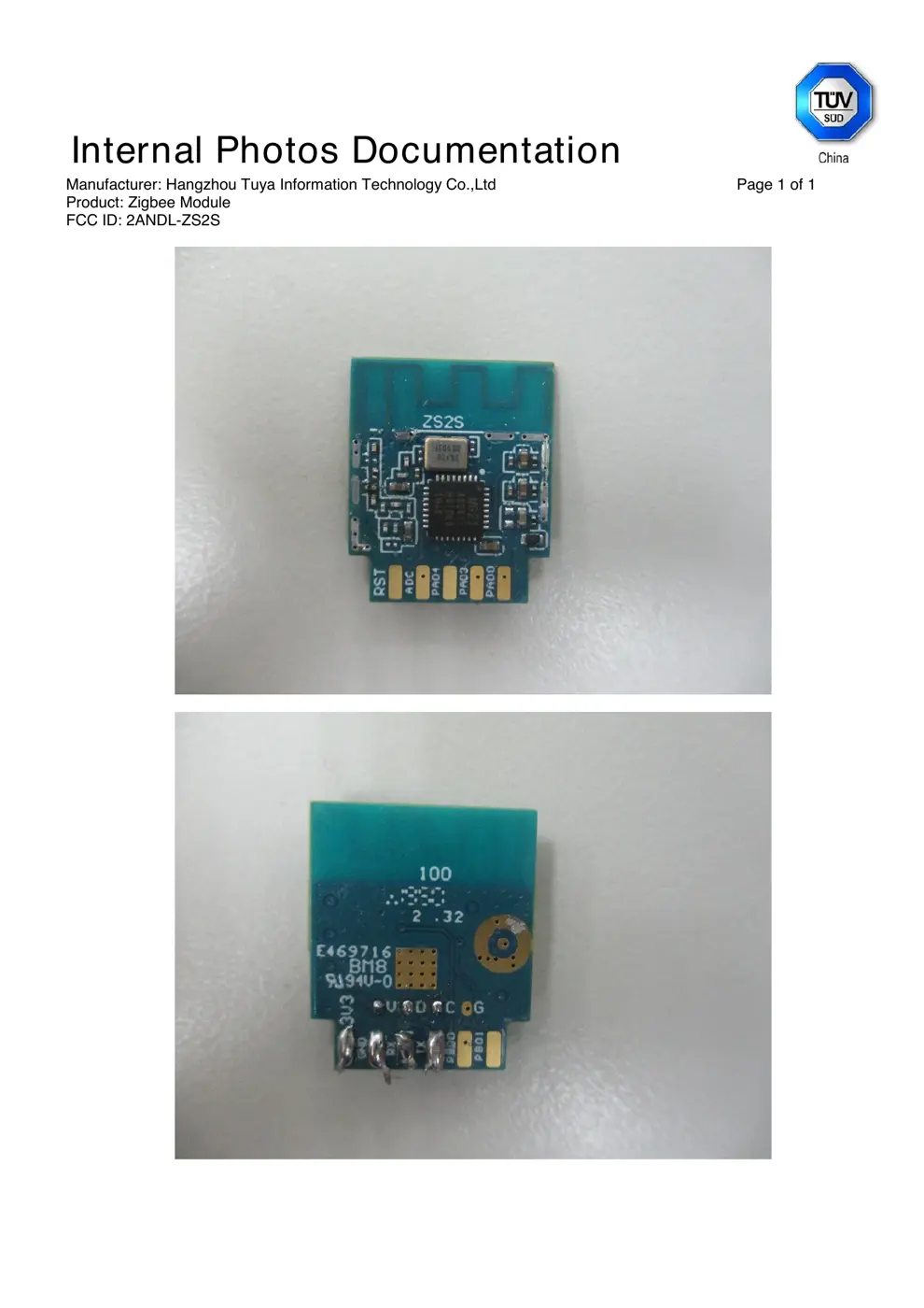 ZS2S Reset & Teardown (FCC ID 2ANDL-ZS2S)