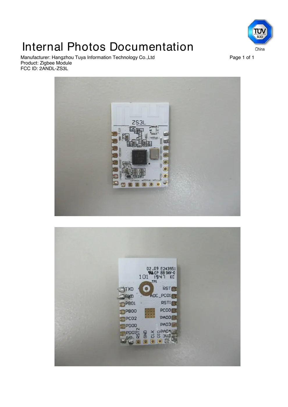 ZS3L Reset & Teardown (FCC ID 2ANDL-ZS3L)